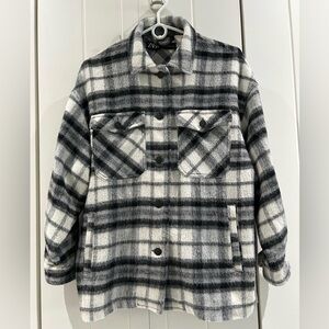 Zara plaid shacket